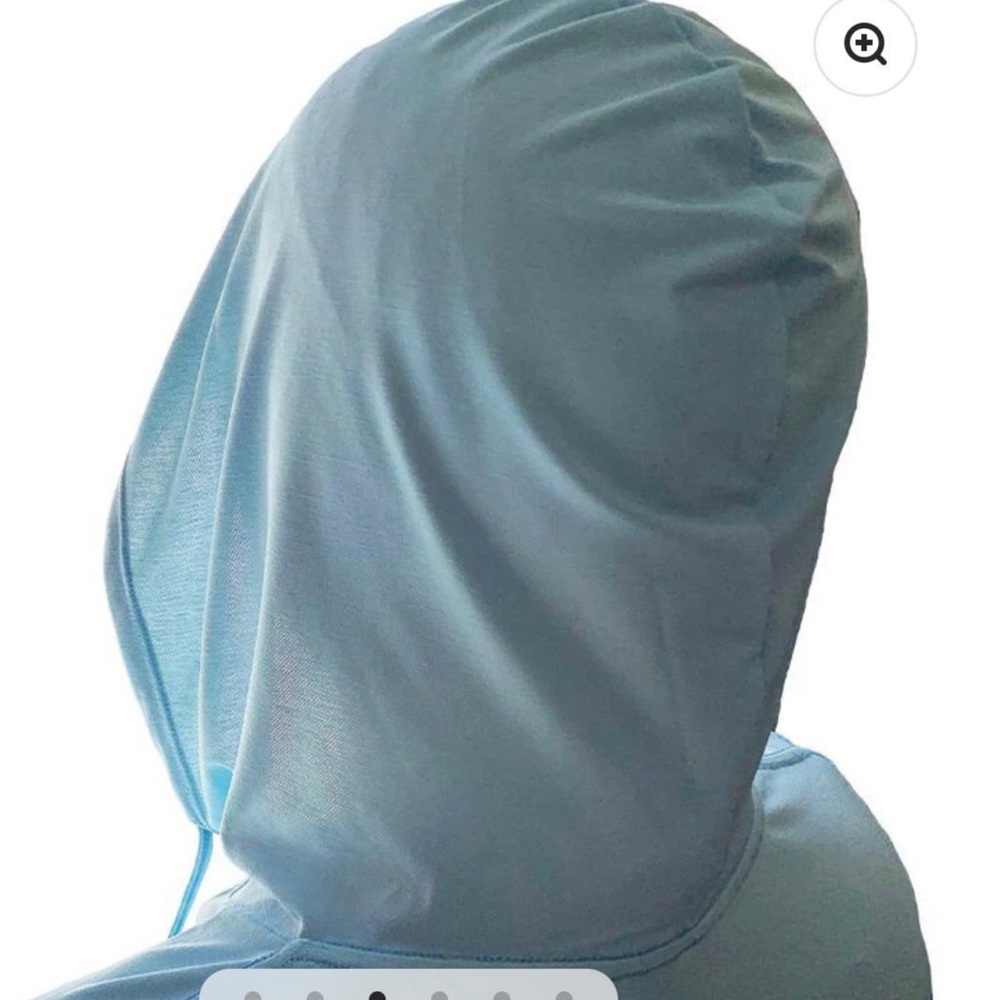 ANETIK Breeze Tech Hoody Sky Blue Surf Fish Outdoors $75 - Picture 3 of 12